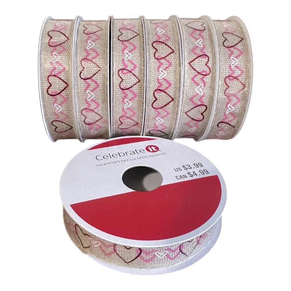Valentine’s Ribbon Bundle of 7 Rolls